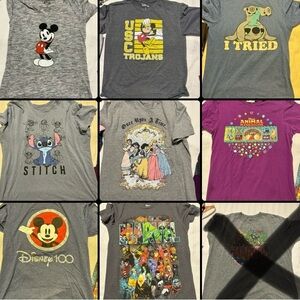 Disney shirt lot Sm/Med